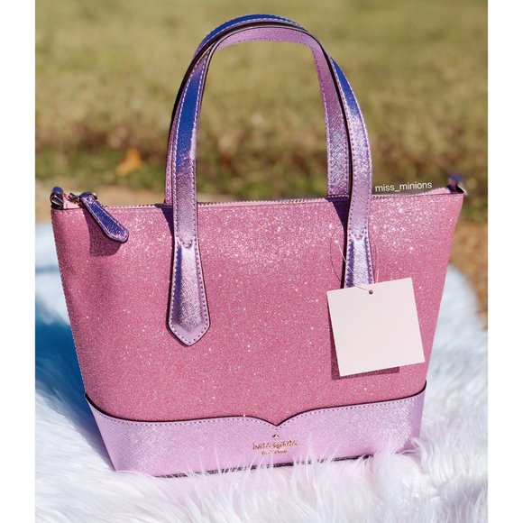 kate spade lola glitter satchel wristlet set - Picture 7 of 13